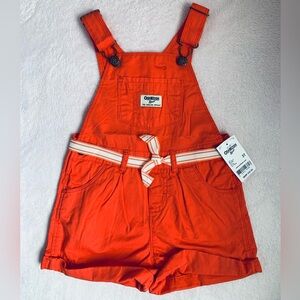 Oshkosh Orange Overalls- Size 3T